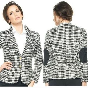 SOLD Joan Rivers Black & White Houndstooth Blazer